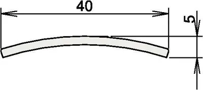 Produktbild von Athmer Türdichtung Niroschwelle Nr. 3-107 Länge 840mm Edelstahl matt gebürstet - 3-107-0840
