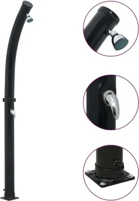 Image de Douche solaire Noir 214 cm 20 L