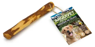 Obrázok produktu pre Arquivet Kúsacie krúžky z olivového dreva pre psov, S (60–100 g/12–20 cm), hračka prírodného pôvodu