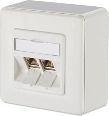 Productafbeelding van METZ CONNECT 1309120002-E, RJ-45 stopcontact, wit (1309120002-E-90)