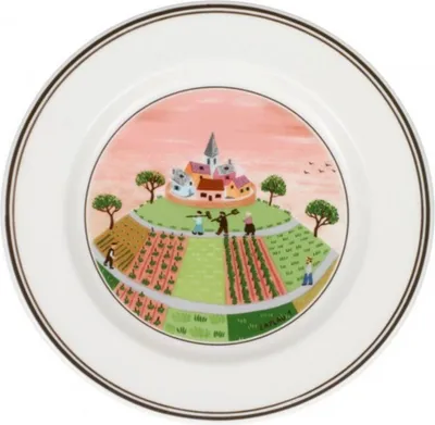 Produktbild von Villeroy & Boch Design Naif Brotteller / Dessertteller Dörfchen 17cm