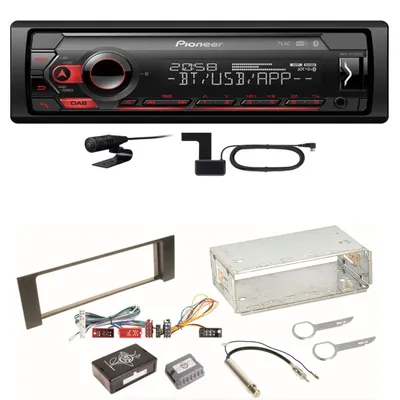 Produktbild von Pioneer MVH-S420DAB Bluetooth USB DAB+ AUX Autoradio Einbauset für Audi A4 B6 B7