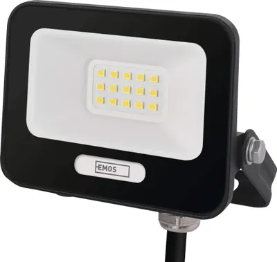 LED reflektor GLARO 10W, černý, IP65, 1000 lm, neutrální bílá