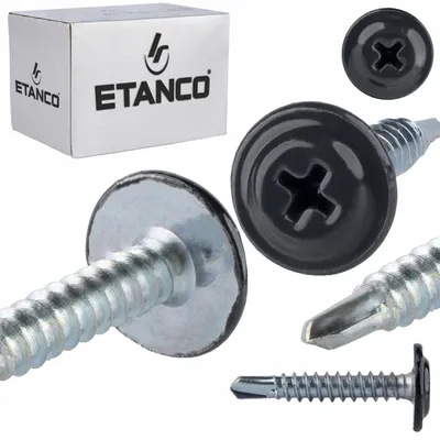 Produktbild von ETANCO GM-B Selbstbohrschrauben für Stahl Dach RAL 7016 Anthrazitgrau 4,2 x 32 mm 250 Stk.