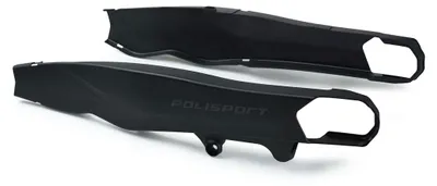 Imagen del producto de Protectores de basculante negros POLISPORT para KTM/HUSQVARNA/GAS GAS, modelos 2023-2026