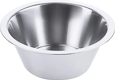 Produktbild von Schüssel, Küchenschüssel, flach konisch, Edelstahl 18/10, 0,5-14 Liter wählbar : 0,5 l Variante: 0,5 l
