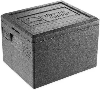 Image de Boîte isotherme EPP 19 litres - idéale pour la conservation des aliments - 1 pièce - noir - 39 x 33 x 28 cm
