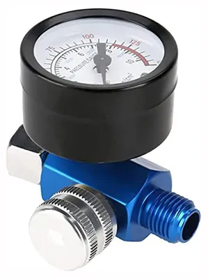 Druckregler 1/4 Zoll für Druckluftpistole, Manometer