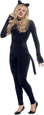 Productafbeelding van Zwart Kattenkostuum Meisjes | Verkleedkleding voor Carnaval en Halloween