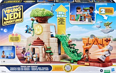 Produktbild von Hasbro Star Wars Spielset Tenoo Tempel mit Actionfiguren und Licht