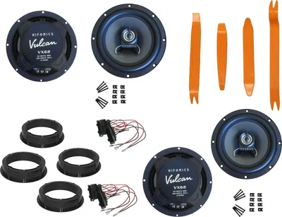 Produktbild von Hifonics Lautsprecher für VW T-Roc Bj 17-22 Tür Vorne hinten  Ausbaubügel 360 W