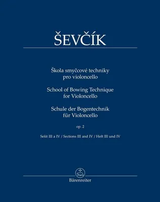 Zdjęcie produktu dla Otakar Ševčík Škola smyčcové techniky pro violoncello op. 2 Sešit III-IV Nuty
