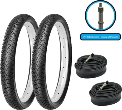 Produktbild von 2x Fahrradreifen SET 12x2,0 Zoll 50-203 Decke Mantel inkl. 2xDV Schlauch