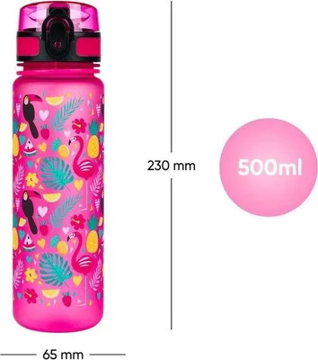 Image de Gourde de sport en Tritan pour enfants, 500 ml, sans alcool, pour l'école et les activités sportives quotidiennes.