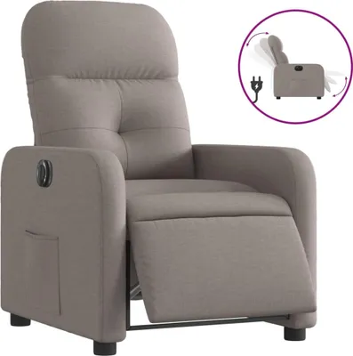 Produktbild von vidaXL Relaxsessel Elektrisch Taupe Stoff