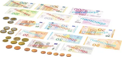 Productafbeelding van Speelgeld Set - Nep Geld - Kind Spelletjes - Realistisch Ontwerp - 44 Delen - Multicolor