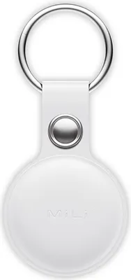 Obrázek produktu pro Mili, MiTag přívěsek na klíče z umělé kůže Apple Find My IP67, bílý