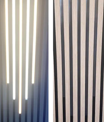 Produktbild von 3446 LED Leuchte 3x50cm schwarz Kunststoff Schiene Warm Weiß +Netzteil