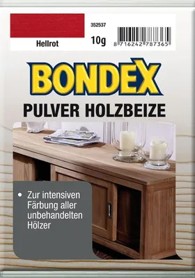 Produktbild von Bondex Pulverbeize Hellrot 10 g - 352537