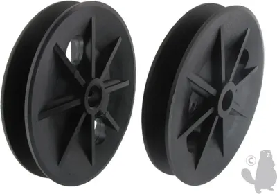 Produktbild von Riemenscheibe für Hayter-Getriebegehäuse, MTD, ø 100 mm. Ersetzt Original 411019, 756-1055.