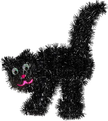 Immagine prodotto di Gatto decorativo glitterato 30x36