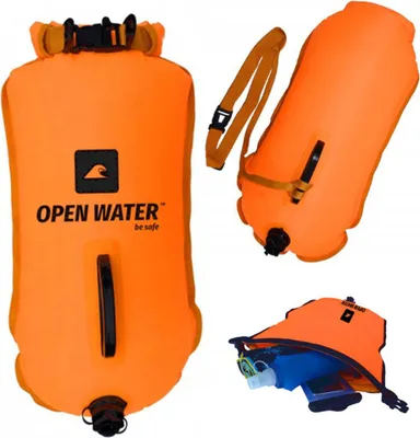 Produktbild von OpenWater XL Schwimm-Sicherheitsboje mit einer Tasche für Habseligkeiten