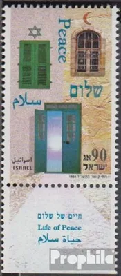 Produktbild von Briefmarken Israel 1994 Mi 1309 mit Tab (kompl.Ausg.) postfrisch Friedensprozeß