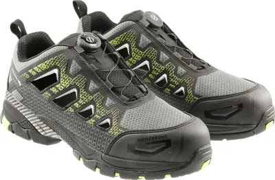 Produktbild von Högert Technik - PAGLAU Schutzsandalen LACE System S1PS SR FO schwarz/grün 44 | Sicherheitsschuhe Herren | SCHNÜRSENKELSYSTEM |Arbeitssandale Arbeitsschuhe Sicherheitssandale |