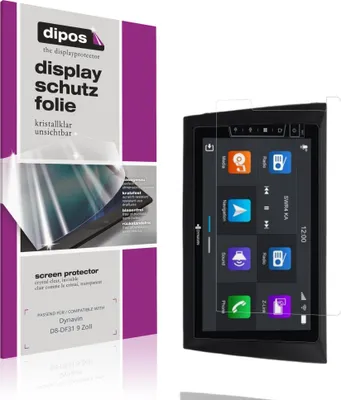 Immagine prodotto di 2x Pellicola Protettiva per Dynavin D8-DF31 9 Zoll Protezione Schermo Claro Display dipos