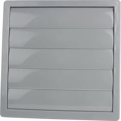 Produktbild von Lüftungsgitter Lamellengitter Belüftung Gitter Zuluft Abluft Abluftgitter Entlüftung 172 x 172 mm Flansch einstellbar Ø 80 - 150 mm Lamellengitter grau