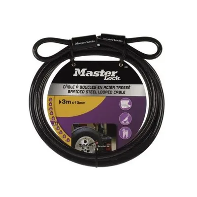 Obrázek produktu pro MASTER LOCK 49EURD, 3 m, Ocel, Černá