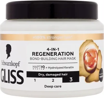 Produktbild von Gliss 4-in-1 Regenerierende Haarmaske, 400 ml