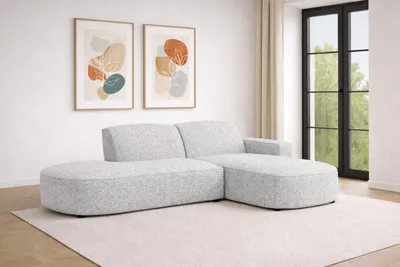 Produktbild von Kaiser Möbel Ecksofa Cursal Atelier, Stoff Artico, Cement, Rechts