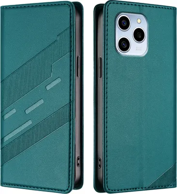 Immagine prodotto di Custodia per Honor 60 SE, custodia a portafoglio in Finto cuoio con slot per carte e funzione stand Grün