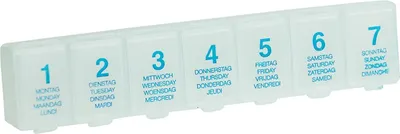 Produktbild von Pillenbox Pillendose Tablettendose Box Dose 7 Tage transparent