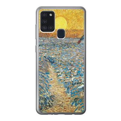 Produktbild von MuchoWow® Handyhülle Schutzhülle Hülle für Samsung Galaxy A21s Der Sämann - Vincent van Gogh Silikon Softcase Handy Hülle - Hartschale