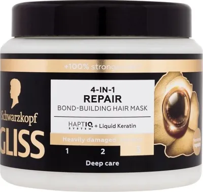 Produktbild von Schwarzkopf Schwarzkopf GLISS 4-in-1 Repair Bond-Building Haarmaske, 400 ml