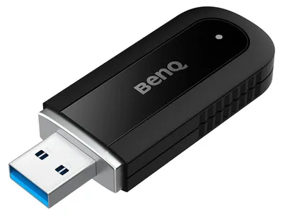 Produktbild von BenQ WD02AT, Kabellos, USB, WLAN / Bluetooth, 1201 Mbit/s, Schwarz