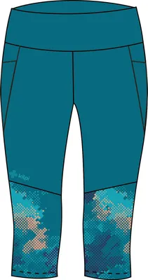 Produktbild von Kilpi SOLAS-W 3/4-Fitnessleggings für Damen, TÜRKIS, Größe 34