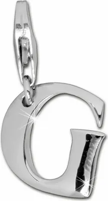 Image de SilberDream Charm bracelet bijoux pendentif lettre G 925 argent véritable FC70G