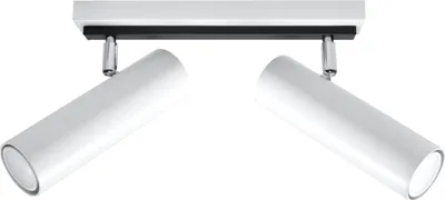 Produktbild von Deckenleuchte DIREZIONE 2 weiß 2xGU10 10W Stahl 20x6x30cm Sollux Lighting