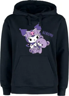 Produktbild von Hello Kitty Kapuzenpullover Damen Hello Kitty and Friends - Kuromi schwarz L