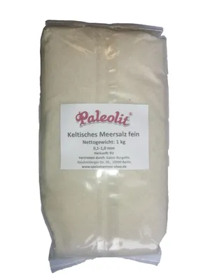 Produktbild von Paleolit Keltisches Meersalz fein 1kg 0,1-1,0 mm