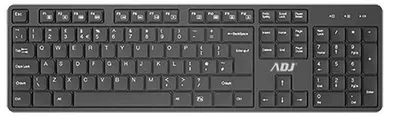 Productafbeelding van ADJ Draadloos Toetsenbord, Stil, 103 toetsen, Ultra Slank, AZERTY, Bluetooth