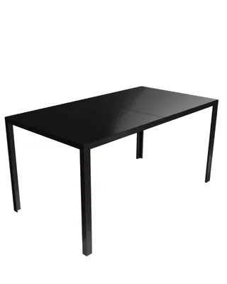 Produktbild von Tisch Gartentisch Esstisch Outdoor Glastisch Gartenmöbel 150 cm