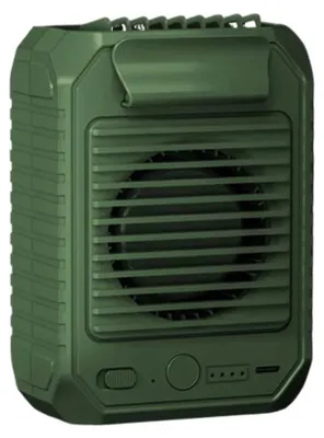 Immagine prodotto di Ventilatore portatile, batteria da 10000 mAh, funzionamento silenzioso, colore verde