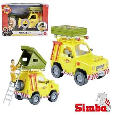 Produktbild von Simba Feuerwehr Sam Jeep 4x4 mit Zelt Spielzeugauto
