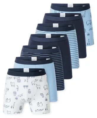 Productafbeelding van Schiesser jongens boxershorts, 7-delige set - 95/5 katoen - maten 92 tot 140