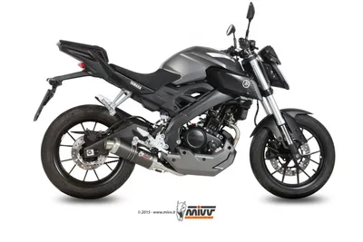 Image de Silencieux Mivv SPORT GP système complet 1x1 carbone pour YAMAHA MT-125 BJ 2015 &gt