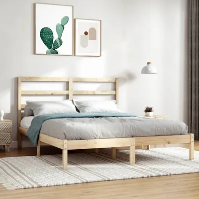 Obrázok produktu pre The Living Store Posteľ z masívneho dreva 135x190 cm